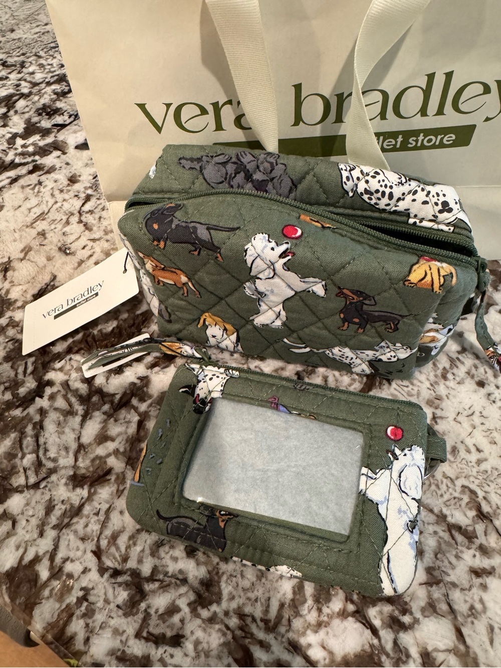 Vera Bradley “Dog Park” Print Pouch & Card Holder - Picture 5 of 5